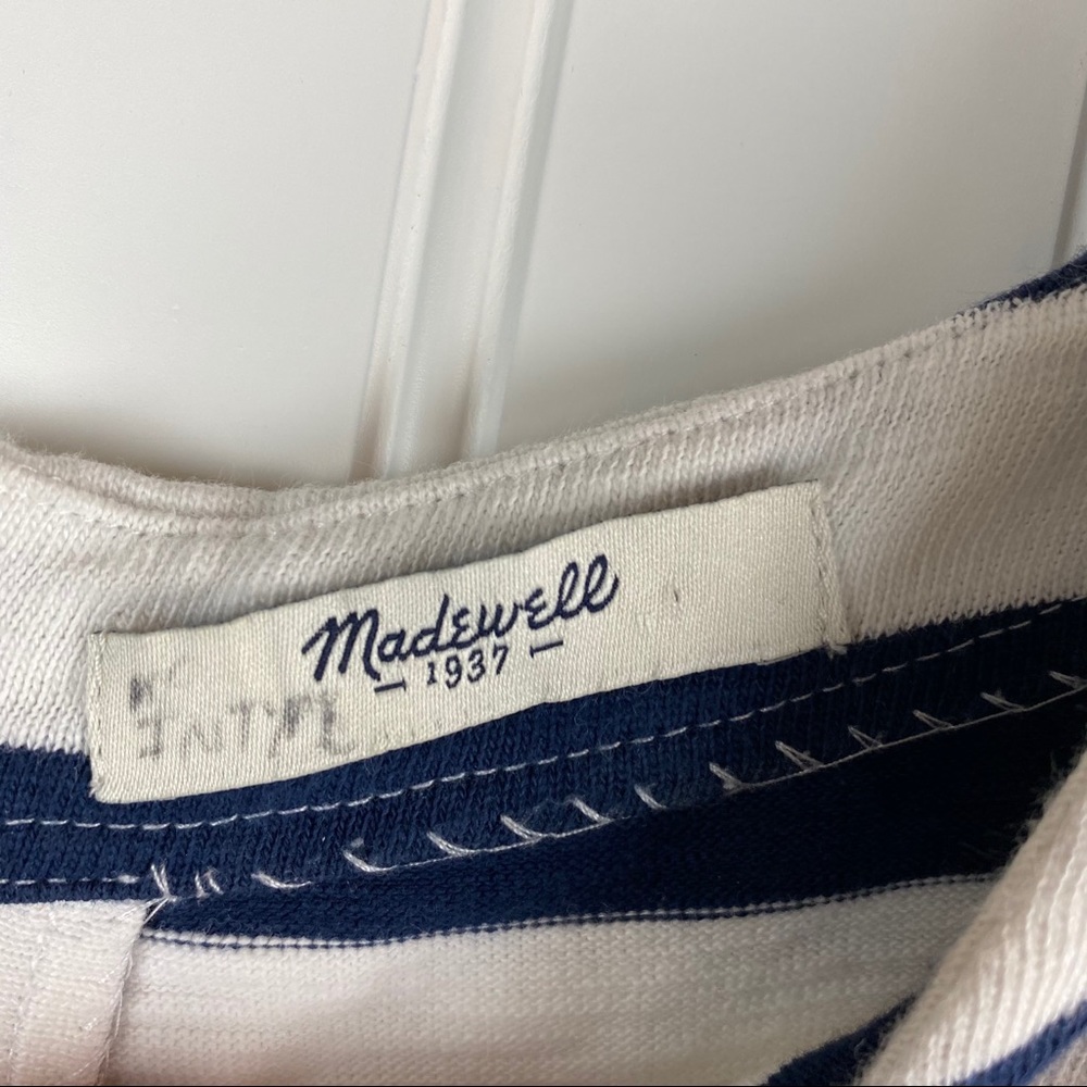 MADEWELL Navy & White Striped Dress - Picture 7 of 10